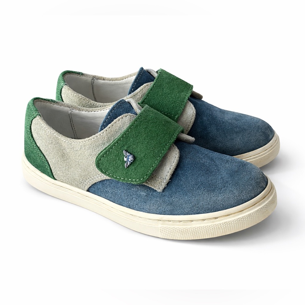 Giorgio Armani Kids‎ Sneakers - Blue, Green, and Cream